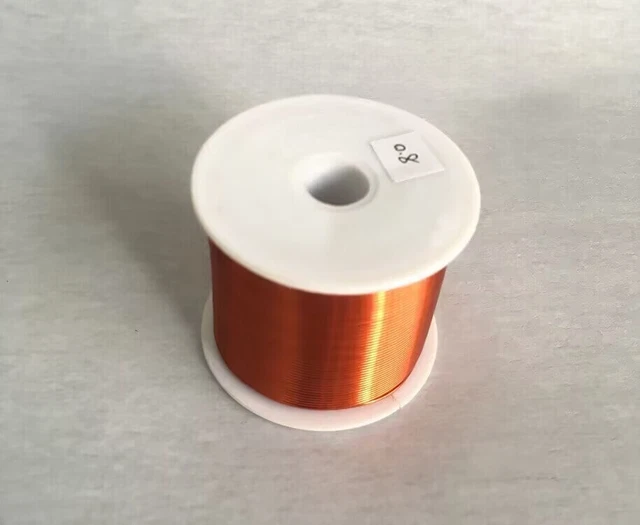 Red Magnet Wire Enameled Copper Wire Round Magnetic Coil Roll 0.1-0.9mm