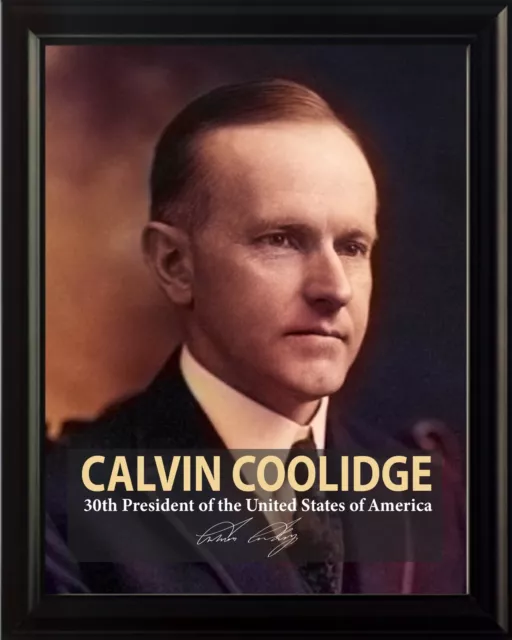 Calvin Coolidge 30th President Poster Picture or Framed Wall Art