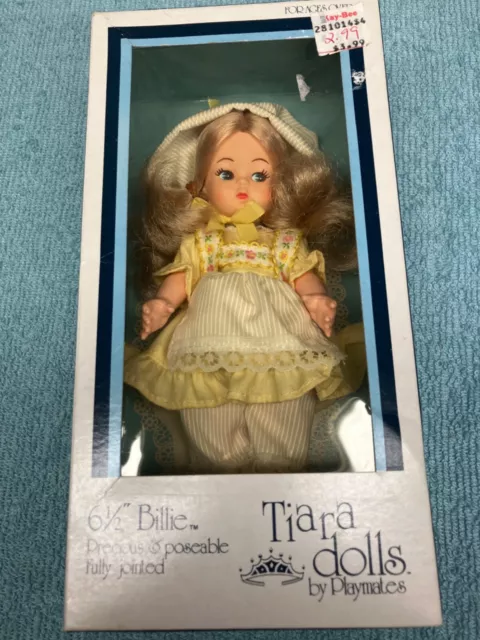 1981 Playmates Tiara Dolls Precious & Poseable 6.5 Billie In Box 507560 AA 52523