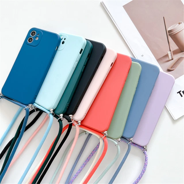 Silicon Necklace Liquid Phone Case Cover For iPhone 14 13 12 11 Pro Max Mini