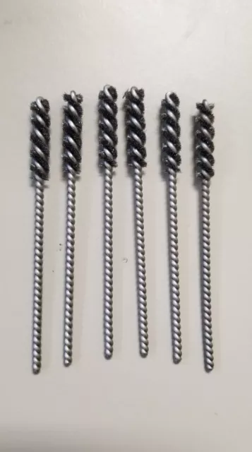 1/4" .004 Carbon Steel Burr Tube Brush PACK OF 6, FREE SHIP CONT. USA ONLY