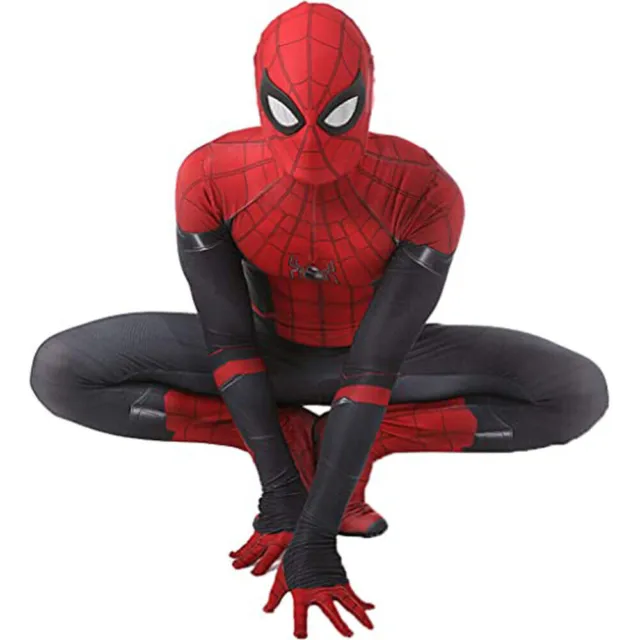 Mens Adults Spiderman Superhero Cosplay Costume Jumpsuit Halloween Fancy Dress