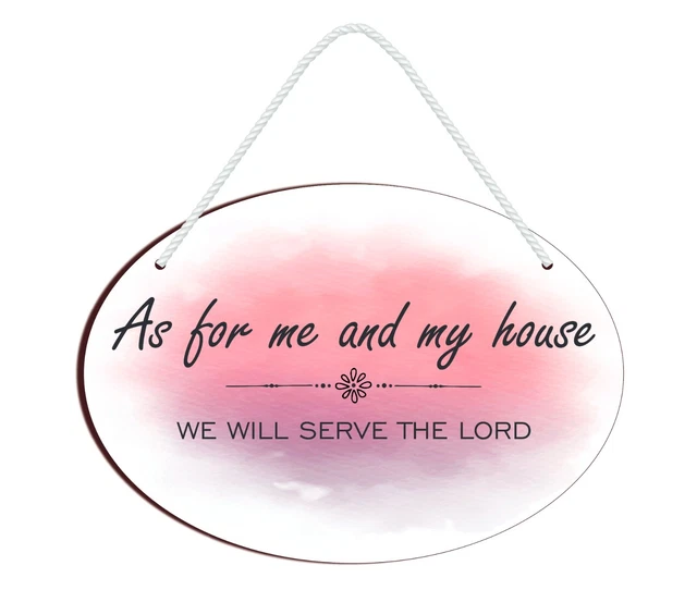 As For Me and My House We Will Serve The Lord Wall Hanging Decoration For Home