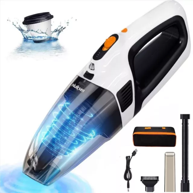 Handheld Vacuum Cordless, Car Vacuum with 8500Pa Strong Suction, Mini Rechargeab