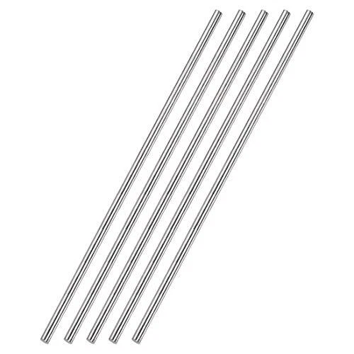 4mm x 300mm 304 Solid Round Rod for DIY Craft - 5pcs