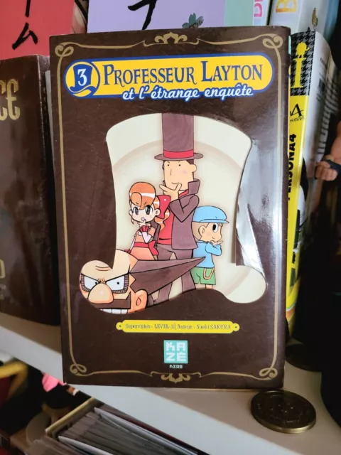 Manga Professeur Layton et L'étrange enquête Tome 3 (Naoki Sakura) Édition Kazé