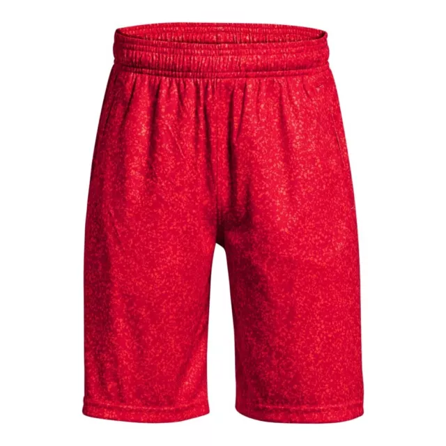 Under Armour NEW Big Boys Renegade 3.0 Fashion Printed Shorts Red 600 Large $30