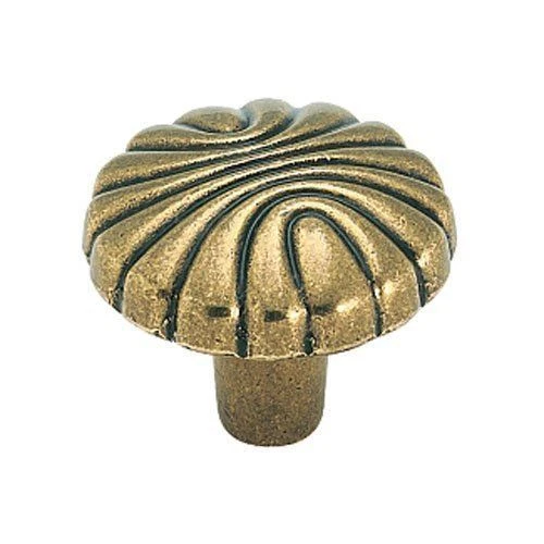 Amerock BP1337-077 Shell Knob Antique Brass Natural Elegance 1-1/4" (5 PACK)