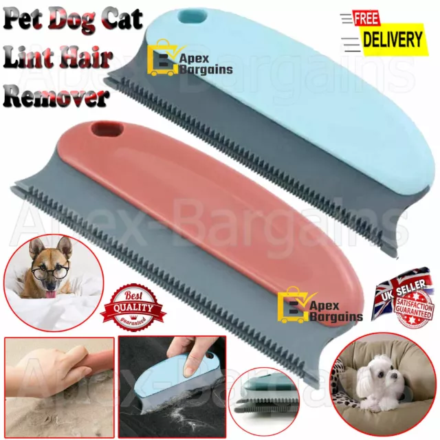 Pet Dog Cat Hair Remover Reusable Sofa Carpet Clothes Bed Lint Cleaning Brush UK