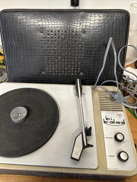 Electrophone - Tourne disques vintage - TEPPAZ BI BALAD de 1967 - Photo, audio & vidéo