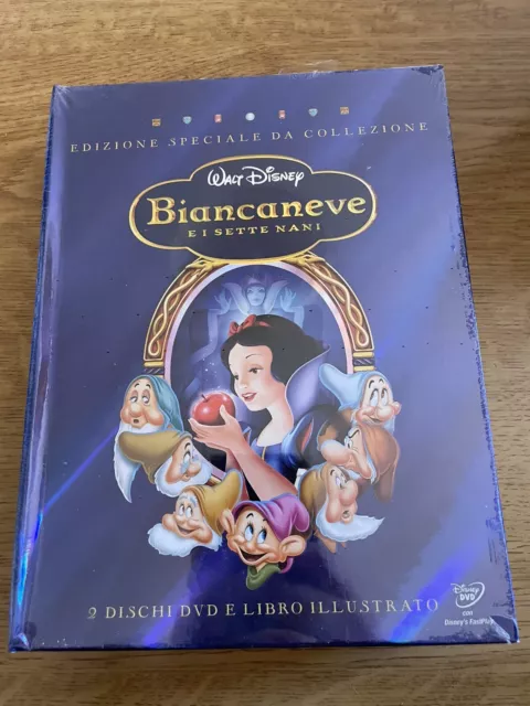 BIANCANEVE E I SETTE NANI DVD Walt Disney Ed. SPECIALE + LIBRO - RARO -  NUOVO