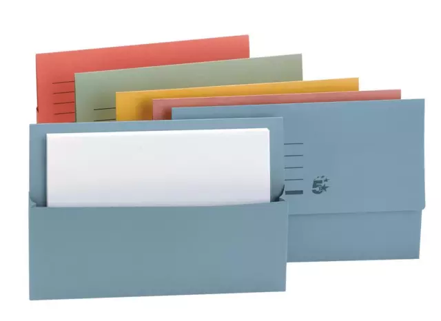 A4 CARDBOARD ENVELOPE FILING DOCUMENT WALLET FOLDERS 24.3 x 32.5cm  285gsm