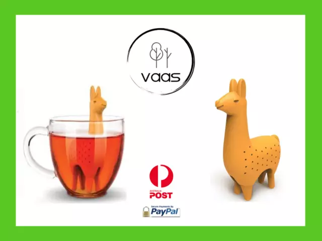 Alpaca tea infuser cute silicone strainer loose leaf coffee novelty gift llama
