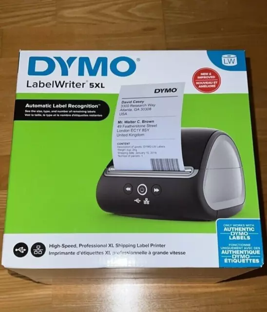 Dymo LabelWriter 5XL Direct Thermal Label 4x6 Printer USB Black | Brand New