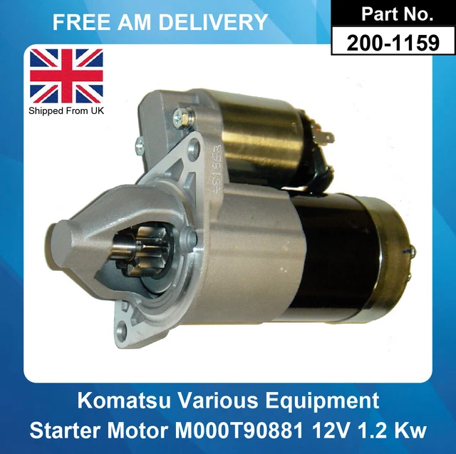 STARTER MOTOR FOR Kubota Tractor Garden G2160 D782 21HP Dsl 19962005