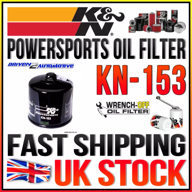 Kn-153 K&N Powersports Oil Filter Performance Upgrade Wholesale Price Sale