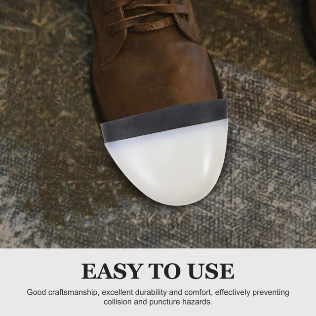 4 PCS PLASTIC Toe Caps Work Boot Inserts Safety for Shoes Nylon Covered ...