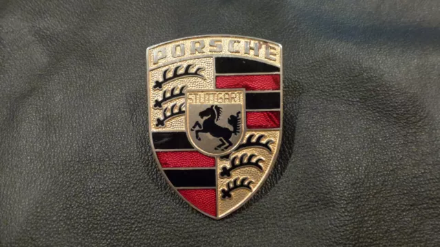 Genuine Porsche Hood Emblem Boxster Cayman Spyder 911 Cayenne Macan Panamera