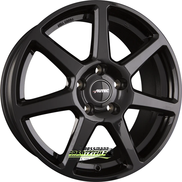 4x AUTEC Alufelgen TALLIN 6.0x16 ET35 - Schwarz Für Audi S1 A1 Mit 5x100 Lochkreis