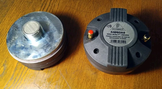 BEHRINGER 44P60A8 TWEETER HF Compression Driver Screw In 8 Ohm 60w ...