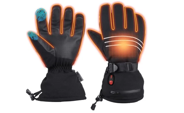 Gants Chauffants 7,4V 3200mAh Rechargeables Gants et Moufles Femme Hommes