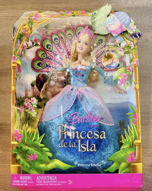 2007 Barbie The Island Princess Princess Rosella K8103 Spanish Version L5365 NIB 2007 Barbie The Island Princess Princess Rosella K8103 Spanish Version L5365 NIB