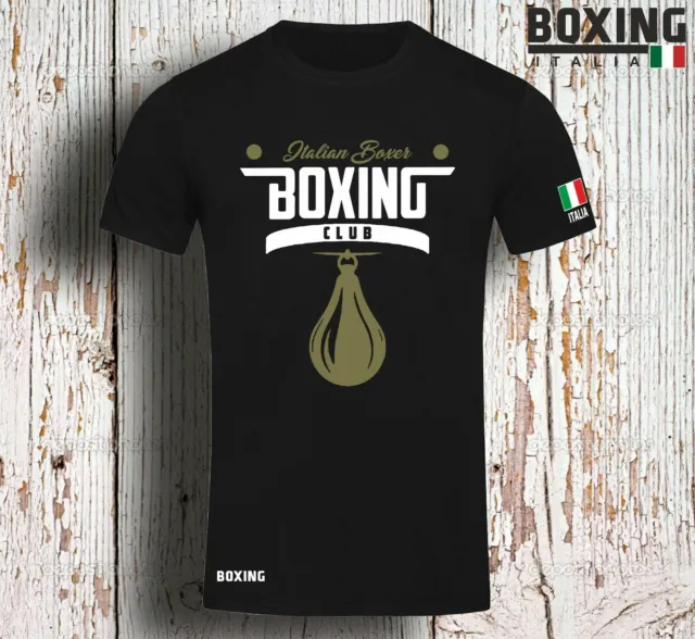 Maglietta T Shirt Boxing Boxe Mma Fight Club Artimarziali Sport Boxer Pugilato