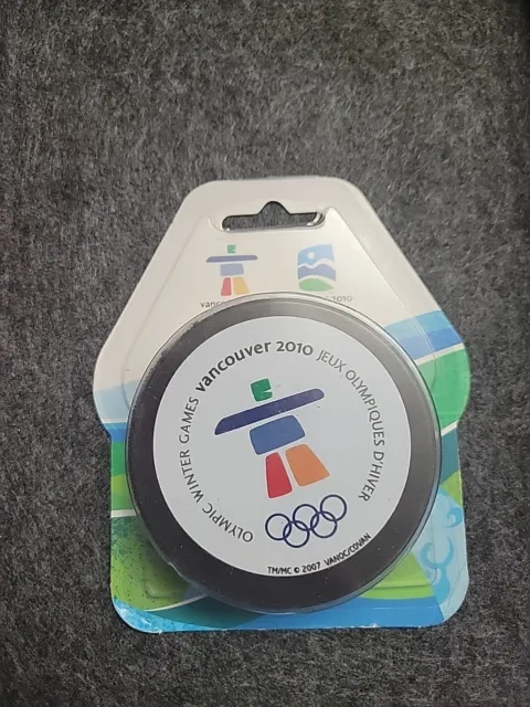 2010 Vancouver Offical Olympic  Winter Games - Hockey Puck