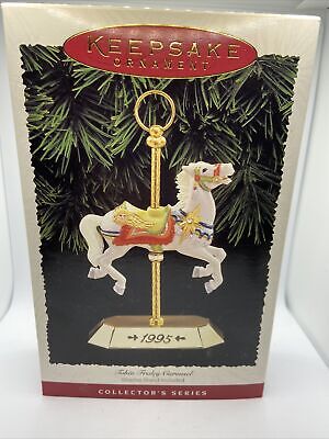 Hallmark Keepsake Ornament Tobin Fraley Carousel Horse 4th in Series 1995