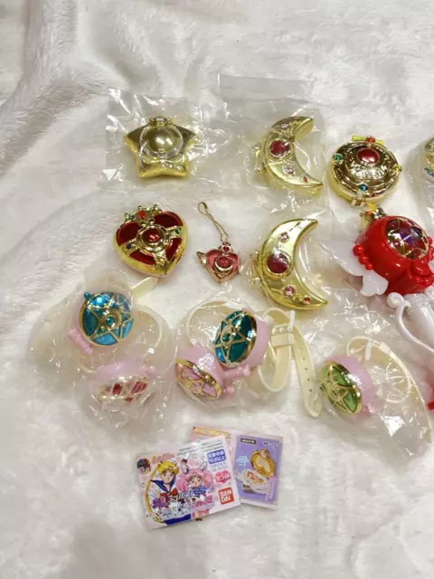 Sailor Moon Goods lot Keychain Transforming compact mirror stick & rod Gacha 2