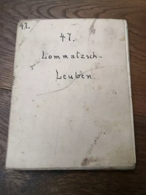 Alte Karte / Messtischblatt Leinen Lommatsch & Leuben um 1910