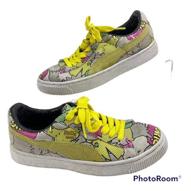 Puma basket 68 comic print top