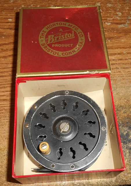 VINTAGE BRISTOL NO. 65 FLY REEL - HORTON MFG. CO., BRISTOL
