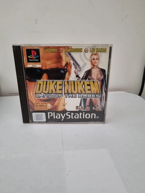 Duke Nukem Land Of The Babes Sur PS1 - PAL FR Black Label - Complet (Boîte, Notice, CD)