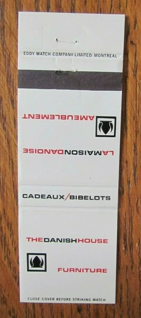 Viking Matchbook Cover: Danish House Furniture Montreal, Quebec Matchcover -D27