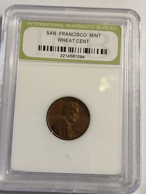 1954 S Lincoln Wheat 1c Circulated Slabbed (Encapsulated) - NOT graded - #30