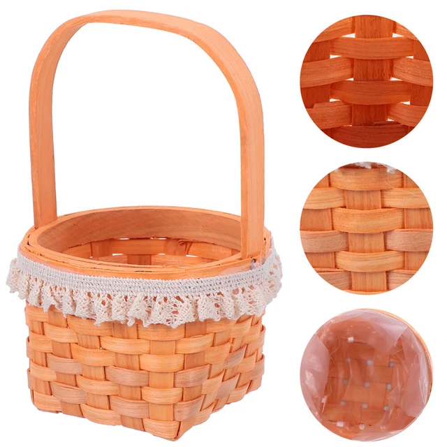 Cesto Portafrutta In Rattan Intrecciato URFEDA – Multiuso, Taglia M, Per Cucina, Soggiorno, Decorazione Rustica