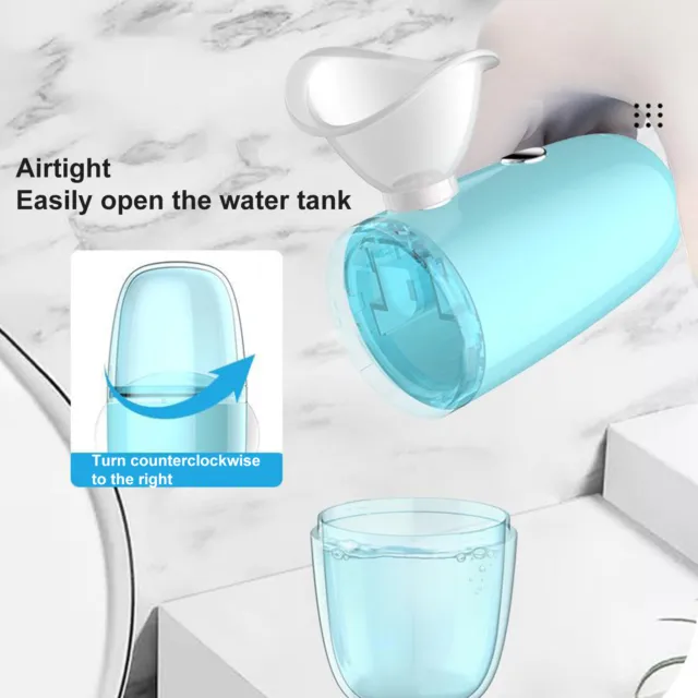 Spray de vapor facial fácil de llevar ABS nano hidratante facial vaporizador mini