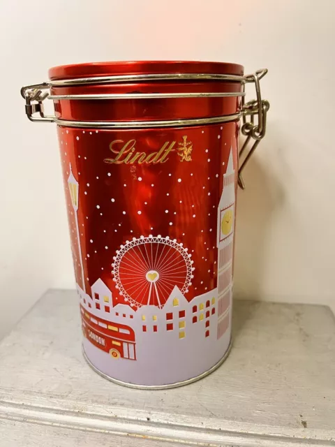 Lindt Collectable EMPTY Tin Storage Container Display