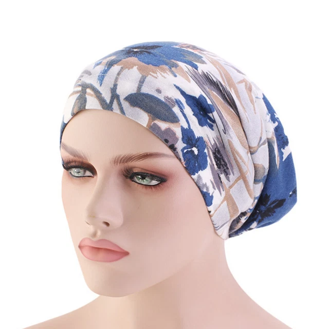 Bonnet Chimio - Femme - Lilas - Poly Coton Mélangé - Lavage En Machine - À Enfiler