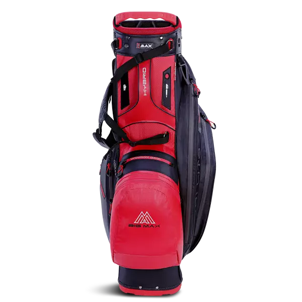 BIG MAX Dri Lite HYBRID 2 Golf Cartbag & Standbag - Wasserabweisend Rot 2