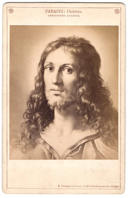 Fotografie F. & O. Brockmann´s Anchf., Dresden, Gemälde: Christus, nach Caracci