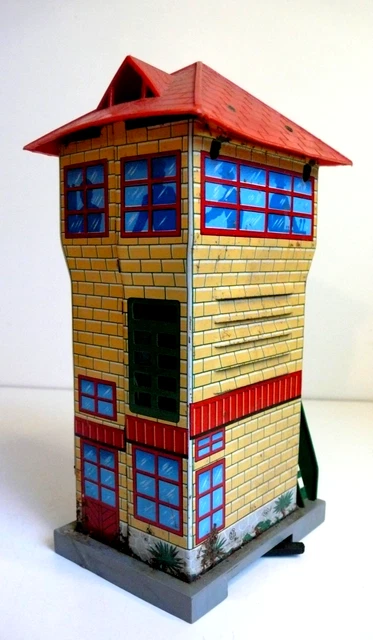 TRAINS CR ÉCHELLE O GARE TÔLE 31x15cm ÉTAT DE JEU ANNÉES 30