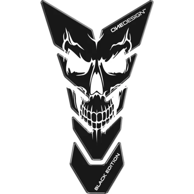 Tank Pad Protector Resin Flame Skull for Harley Davidson Dyna Low Rider