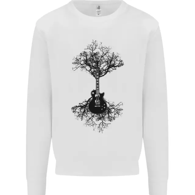 Electric Guitar Tree & Roots Guitarist Kids Sweatshirt Jumper