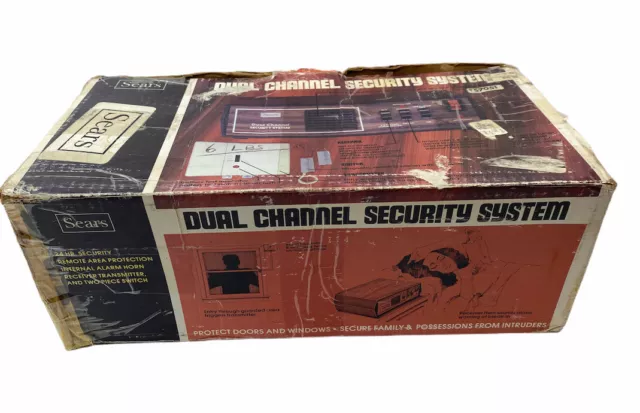 Sistema de seguridad de alarma de doble canal vintage Sears modelo #57051