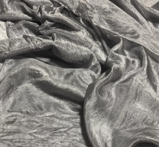 Hand Dyed PEARL GRAY China Silk HABOTAI Fabric