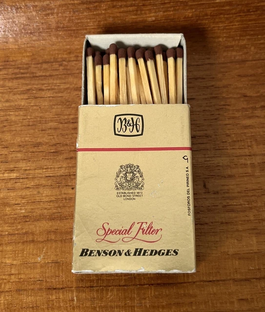BENSON & HEDGES Special Filter Matchbox With Matches £4.50 PicClick UK