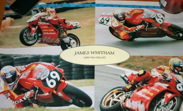 Jamie Whitham Ducati 916 Print Bsb Wsb 24" X 18"