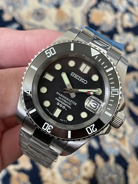 SEIKO SKX CUSTOM Sub Mod noir 40 mm saphir lumineux SS céramique AUTO NH35  Ltd NEUF EUR 322,15 - PicClick FR